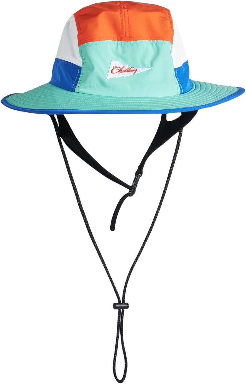 YWYLL Color-Blocked Fisherman Style Sun Hat for Outdoor Camping, Surfing & Vacations - Wide Brim, UV Protective, Anti-Slip - Image 1